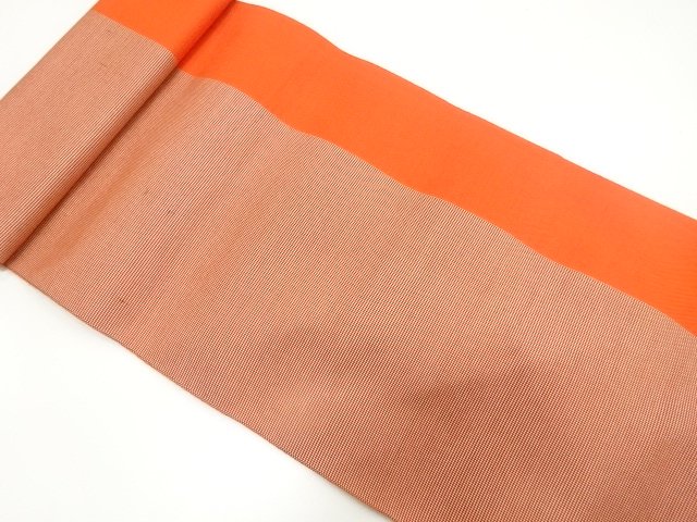 JAPANESE KIMONO / ANTIQUE BOLT FOR HASSUN OBI / WOVEN STRIPE